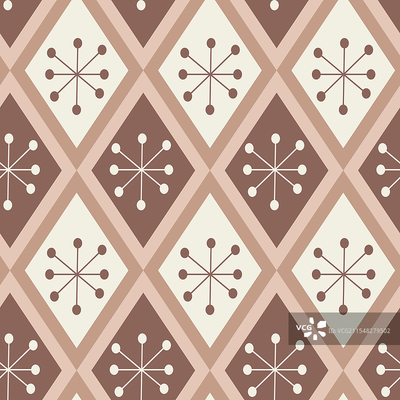 摩卡钻石上的原子星无缝图案图片素材