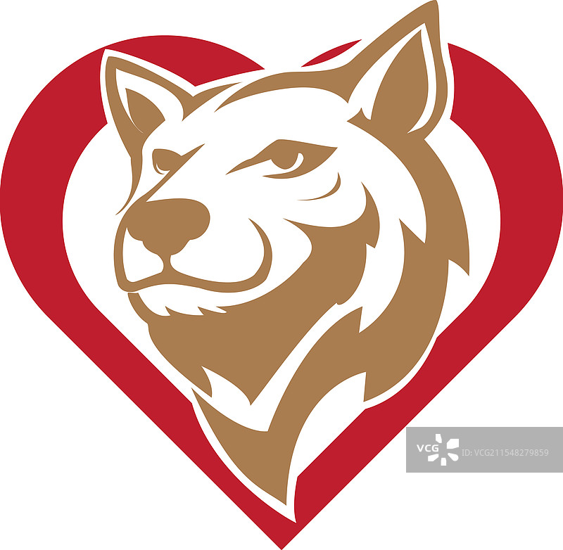 简单的熊头标志设计图片素材