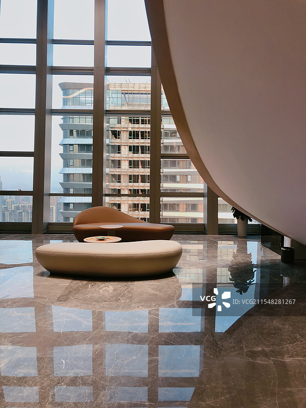 企业前台大堂布置图片素材