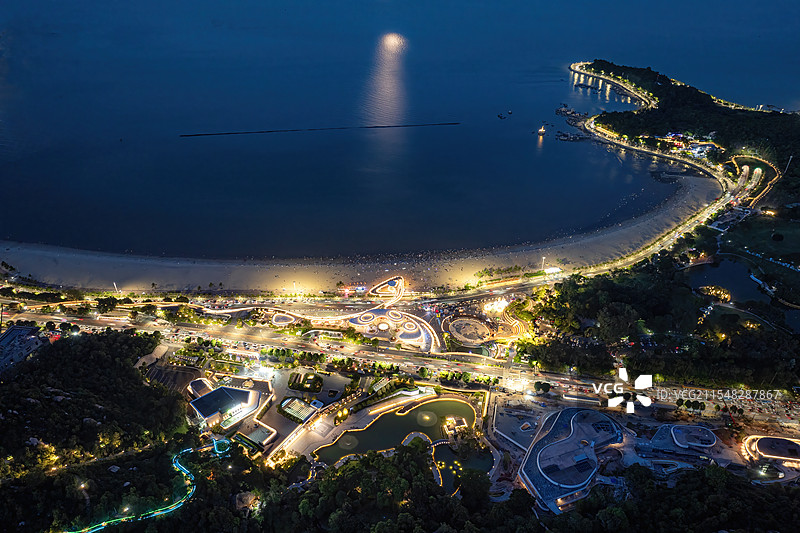 珠海情侣路城市阳台旅游风光图片素材