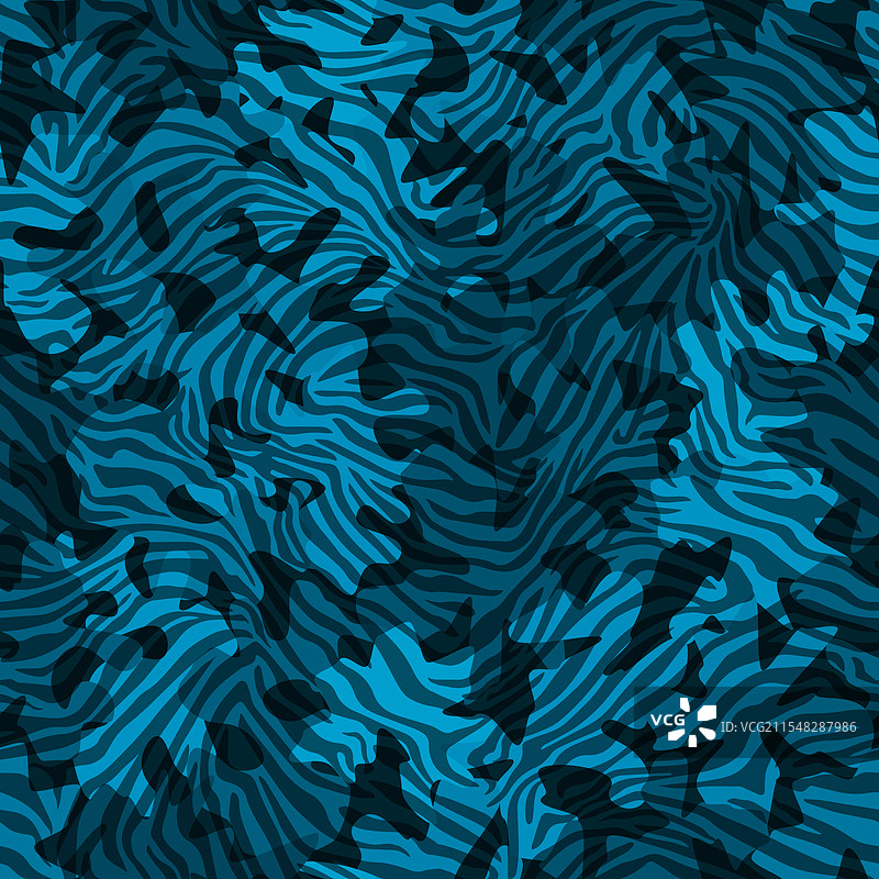蓝色水面俯视图，纹理如迷彩图案图片素材