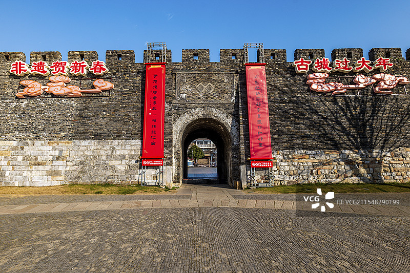 苏州古胥门城墙图片素材