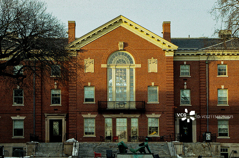 美国罗得岛州普罗维登斯冬季景色图片素材