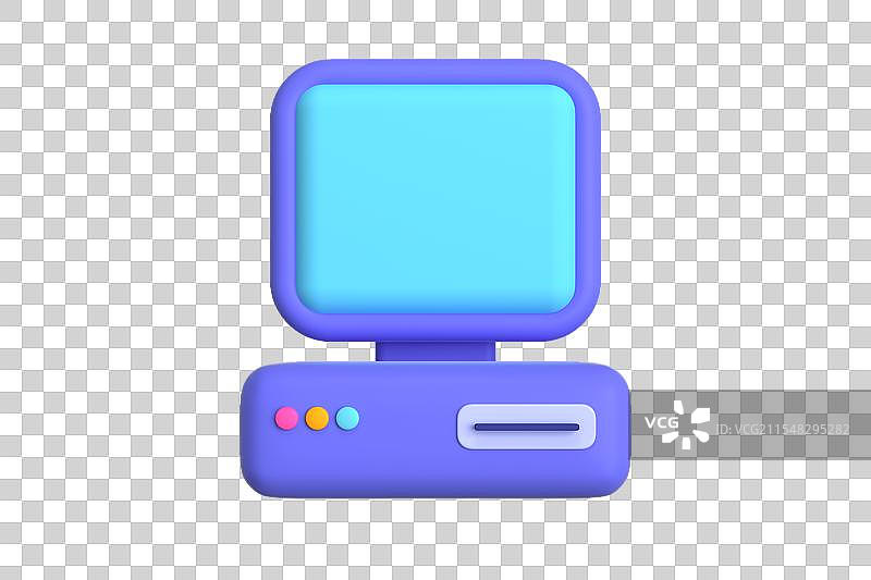 3D卡通电脑的科技魅力图片素材