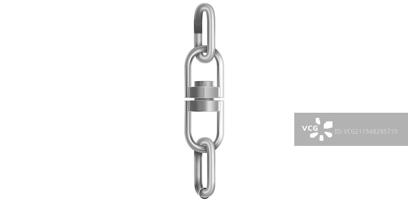 逼真的银色金属扣件图片素材