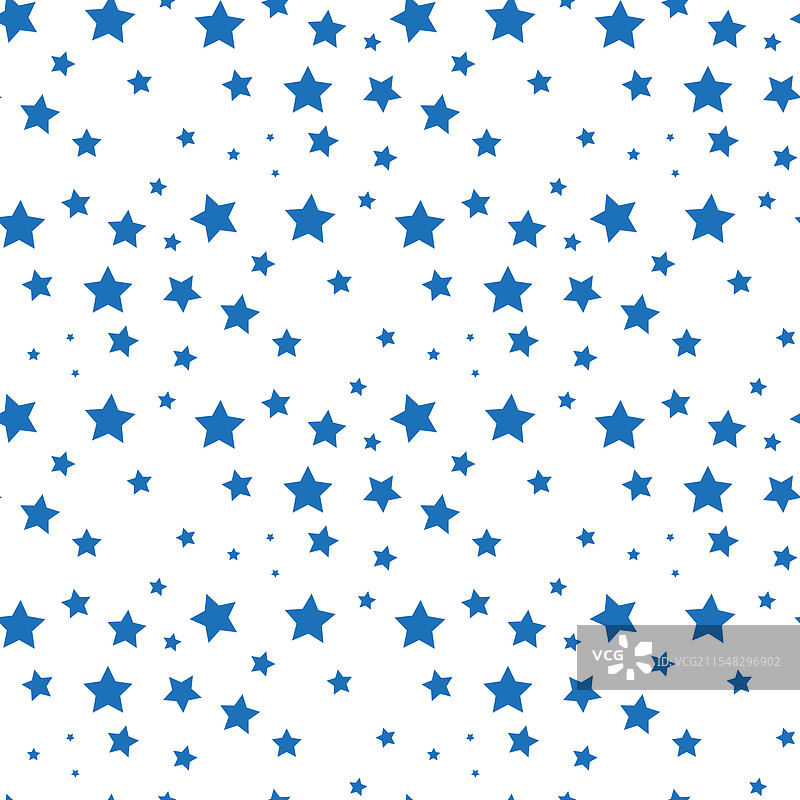蓝色星星图案无缝背景图片素材