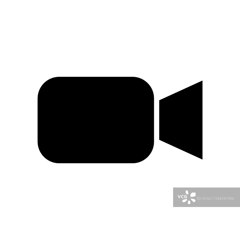 视频摄像机图标模板设计图片素材