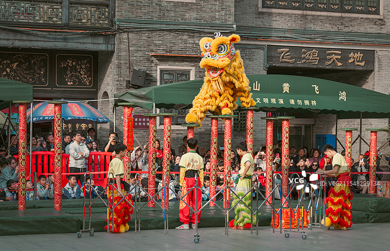 佛山祖庙黄飞鸿醒狮图片素材