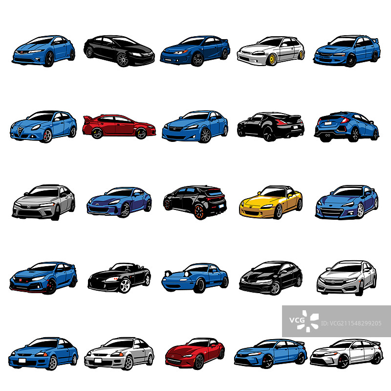 运动轿车颜色剪辑集 3图片素材