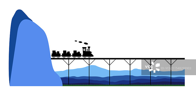 有火车的风景图片素材
