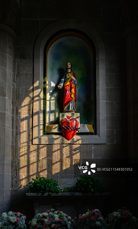 露德堂内景图片素材