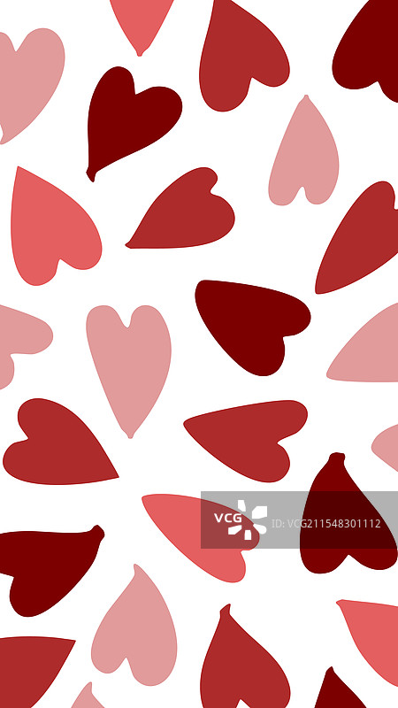 精致的手绘心形背景图片素材