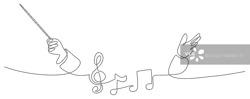 指挥手势线图片素材