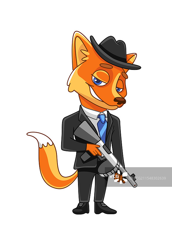 狐狸黑帮角色图片素材