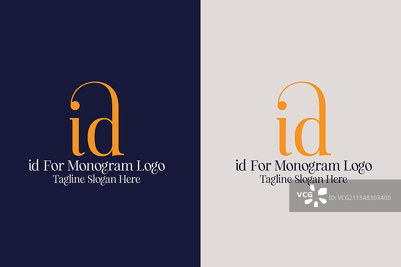 优雅时尚相关的单字母组合标志图片素材