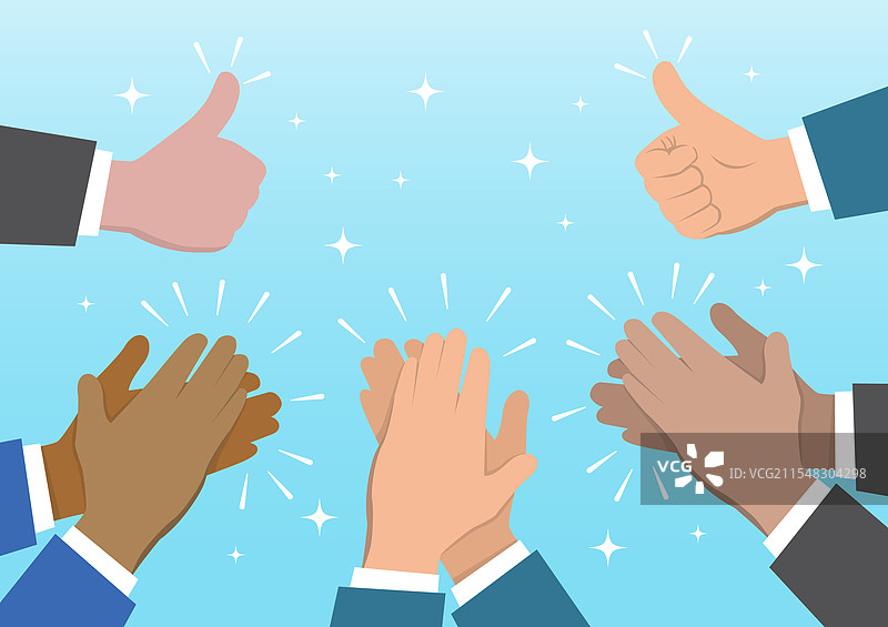 成功的企业家或员工表彰图片素材