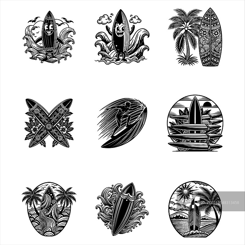 冲浪板图片素材