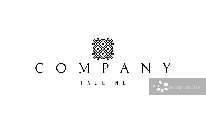 带有抽象水果树图像的标志图片素材