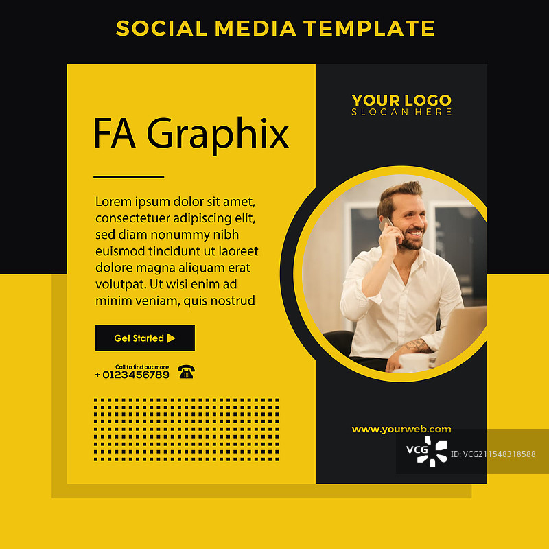 社交媒体帖子图片素材