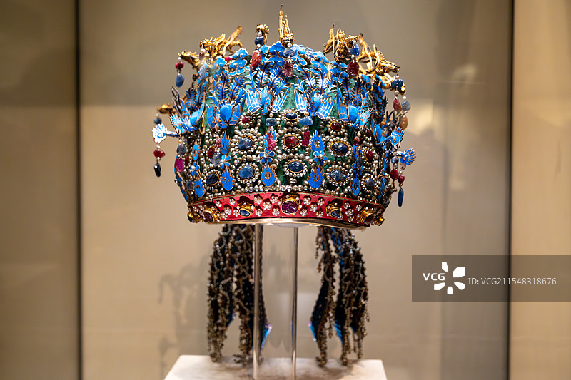明孝端皇后九龙九凤冠 中国国家博物馆藏图片素材