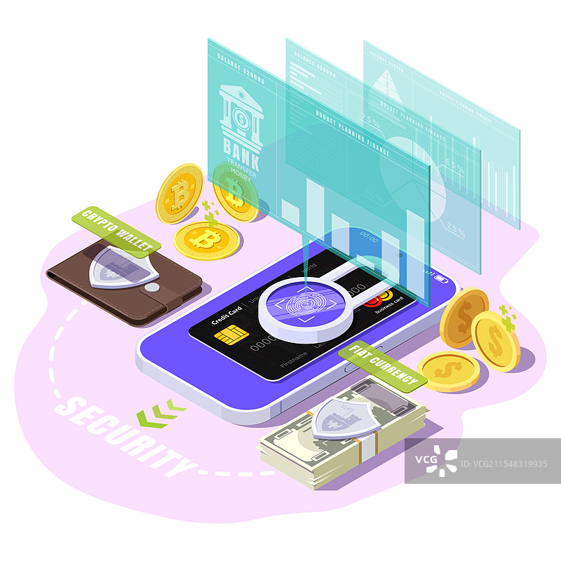 金融存储安全的概念图片素材