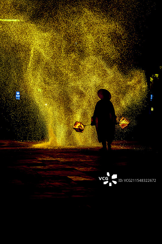 火壶表演图片素材