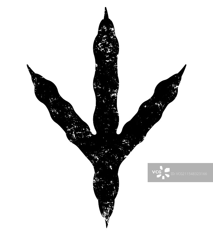 破旧的鸡爪印刷纹理图片素材