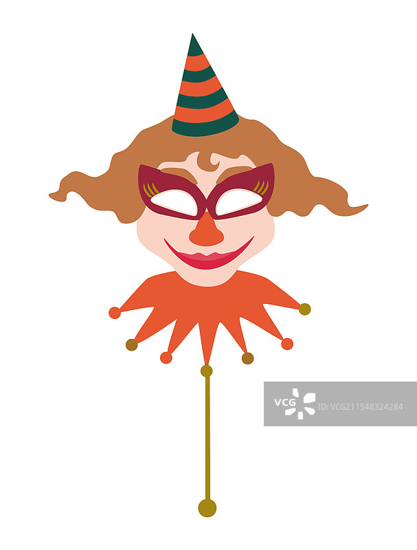 面具小丑面具，欢笑愉快，充满喜悦图片素材