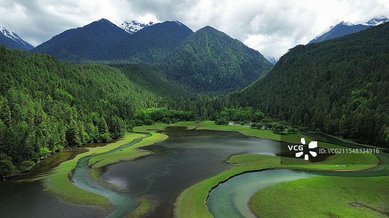 鲁朗林海图片素材
