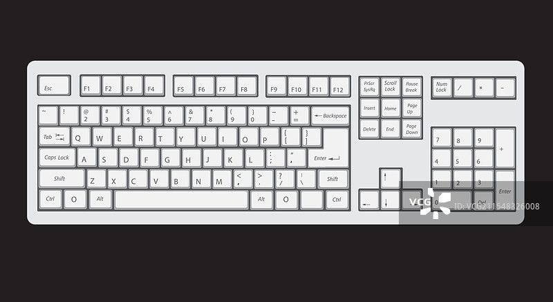 电脑键盘图片素材