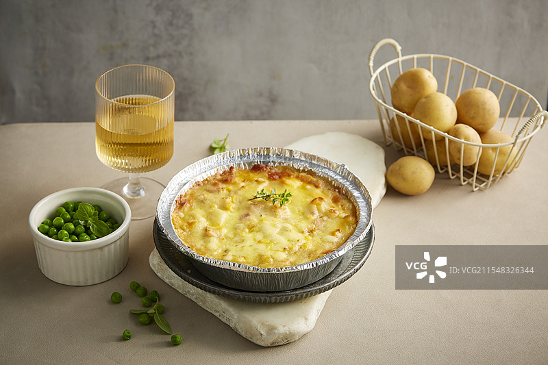 焗土豆泥图片素材