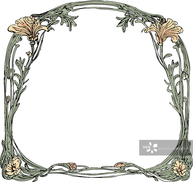 花卉雏菊艺术新风格框架图片素材