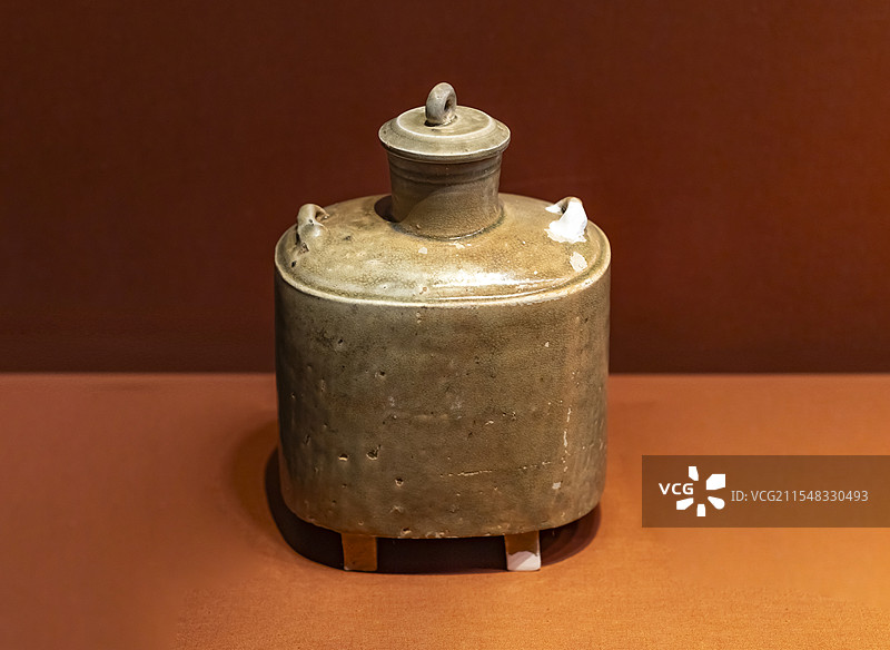 东晋 青瓷方壶 2016年汉寿茶铺村出土 汉寿县文物局图片素材