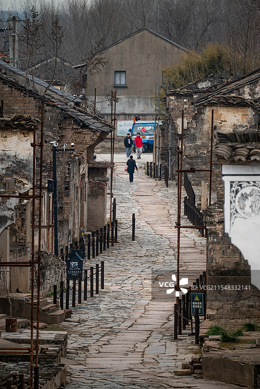 大通古镇的巷陌图片素材