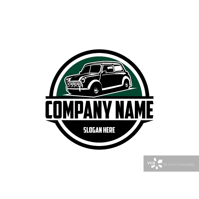 复古的莫里斯汽车，白色背景，侧面视图图片素材