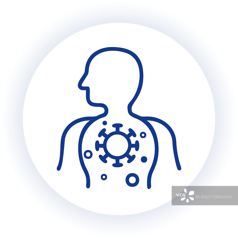 免疫系统展示人类器官的功能和图片素材