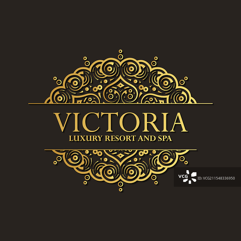 奢华酒店标签模板 时尚复古 皇家图片素材