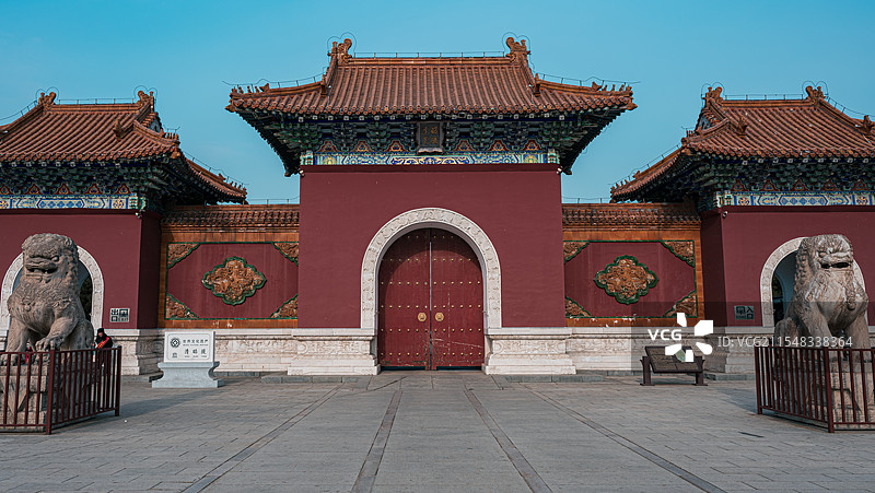 沈阳北陵公园大门图片素材