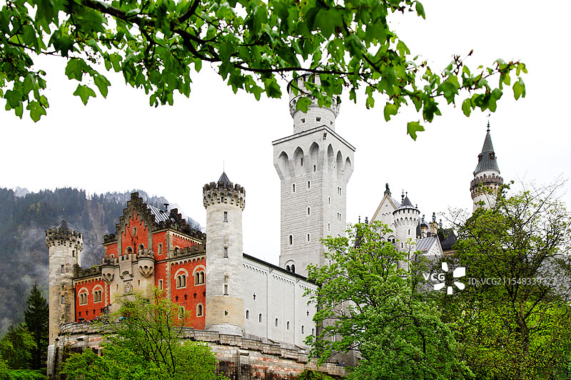 德国巴伐利亚州“新天鹅堡”风光图片素材