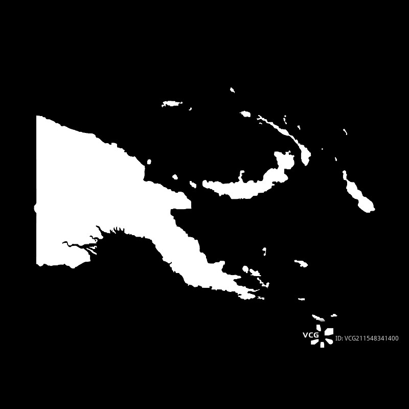 巴布亚新几内亚地图图标图片素材