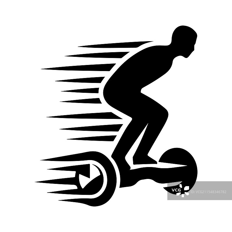 下载时尚的滑板车轮廓图图片素材