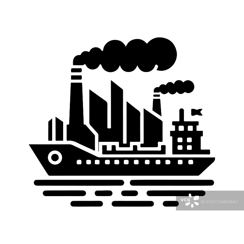 油轮剪影高端海事图形图片素材