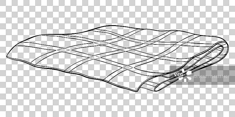 折叠布料的绘画图片素材