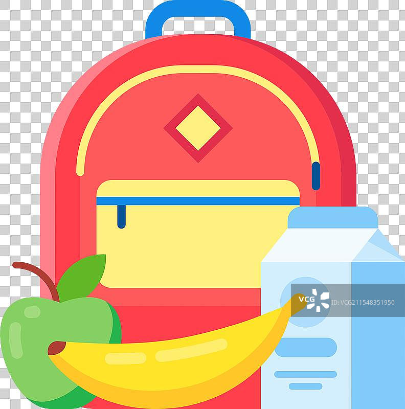 装满营养零食的书包，例如图片素材