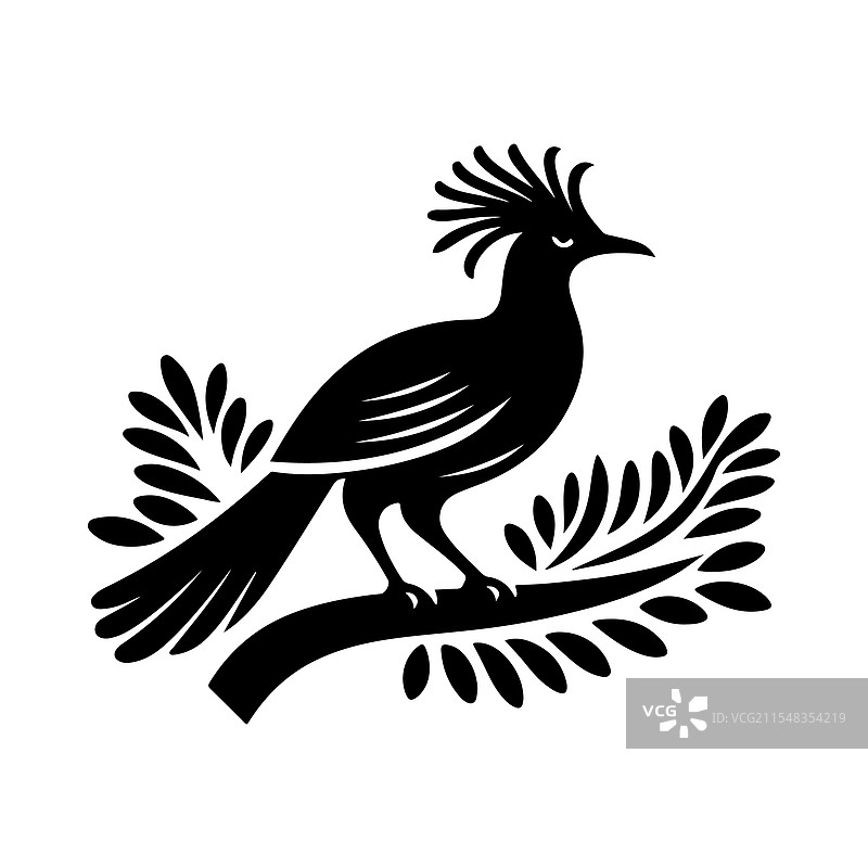 自然主题的完美琴鸟剪影图片素材