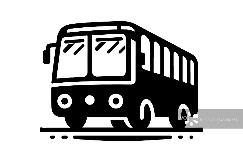 高质量的无轨电车剪影用于印刷和图片素材