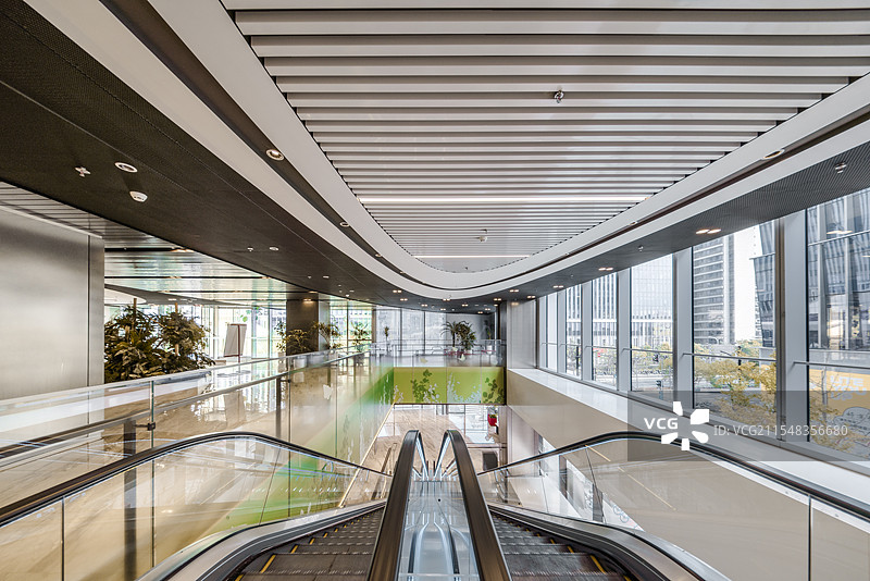 现代室内电动扶梯图片素材
