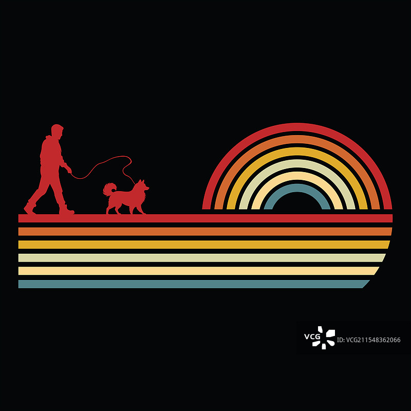 复古的美国爱斯基摩犬图片素材