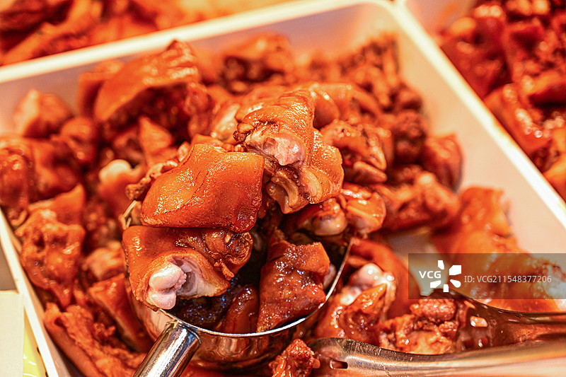 风味美食小吃猪肉酱香猪蹄图片素材
