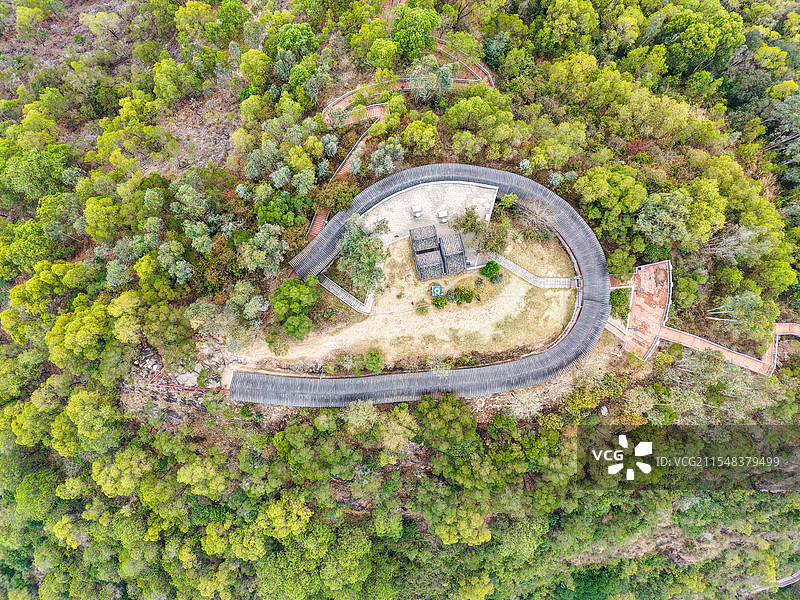 深圳尖岗山公园航拍图片素材